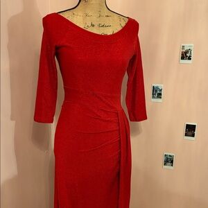 Elegant Red Women's Dress